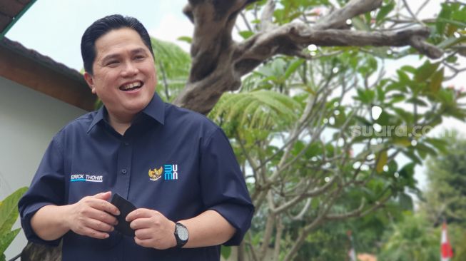 Erick Thohir Tebar Ratusan Hewan Kurban di Jawa